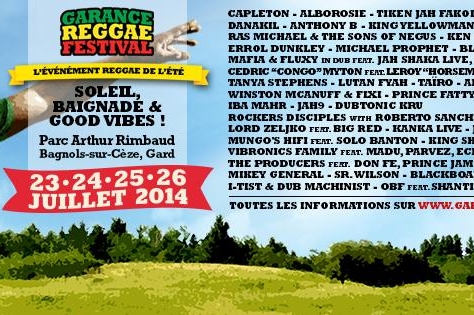 Garance Reggae Festival 2014, plongez-vous dans l'ambiance du Reggae