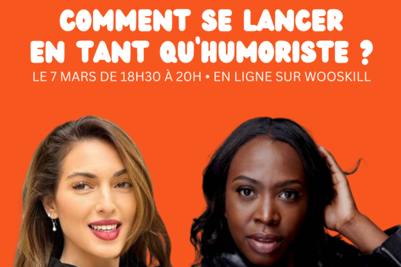 Comment se lancer en tant qu’humoriste ? Nadège Morel, alias Nadege100gene, et Soledad Franco vous disent tout en masterclass le 7 mars