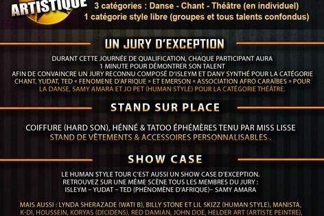 Casting.fr vous invite à la finale du Human Style Tour, une detonante battle artistique  le 29 juin
