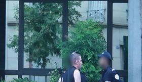 Braquage d'une banque en caméra cachée