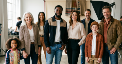Casting modèle homme femme et enfant entre 2 et 77 ans pour couverture magazine de mode