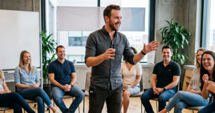 Casting comédien et comédienne professionnel pour animer un team building théâtral