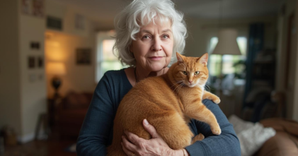 Casting femme de 60 ans avec chat roux pour tournage publicité