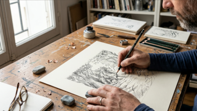 Casting doublure mains homme entre 45 et 55 ans vrai dessinateur
