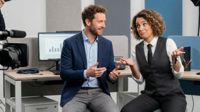 Casting comédien et comédienne bilingue français anglais pour tournage vidéo corporate