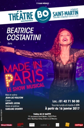 Les meilleurs classiques revistés par Béatrice Constantini, une artiste "Made in Paris" au théâtre BO Saint Martin