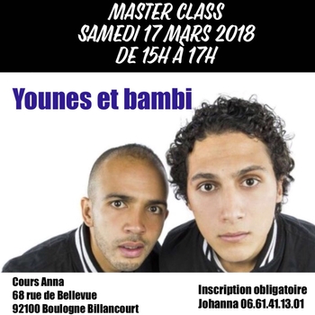 Devenir chanteur, comédien, humoriste ou danseur et faire de la scène? Casting.fr vous offre des cours dans l'une des meilleurs écoles: LES COURS ANNA! Attention Masterclass exceptionnelle avec Younes et Bambi du Jamel Comedy Club