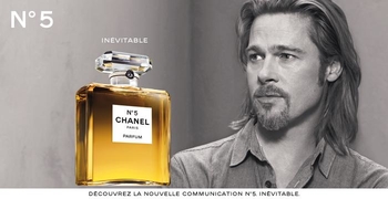 Brad Pitt l'égérie du nouveau parfum "Chanel N°5"