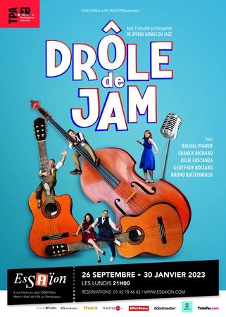 Venez swinguer devant "Drôle de Jam", le spectacle musical et humoristique à retrouver tous les lundis au théâtre Essaïon