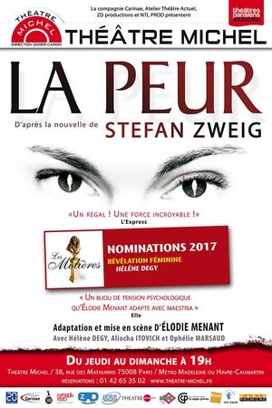 "La Peur", l'adaptation de la nouvelle de Stefan Zweig est actuellement au Théâtre Michel, gagnez vos places !