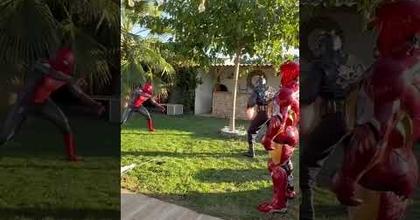 Show super héros Marvel / anniversaire #show #superhero #marvel #captainamerica #spiderman #ironman