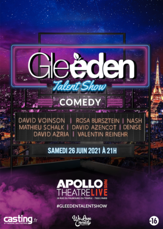 Après avoir fait plus de 5 millions de vues, le Gleeden Talent Show revient le 26 Juin 2021 pour une 3ème édition à l’Apollo Théâtre